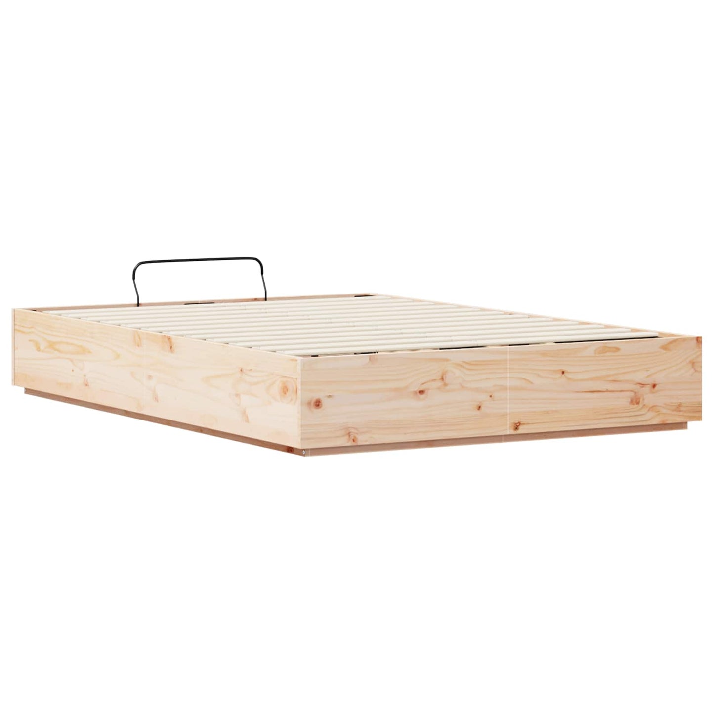 Ottoman Bed Frame Natural 160 x 200 cm Solid Pine Wood