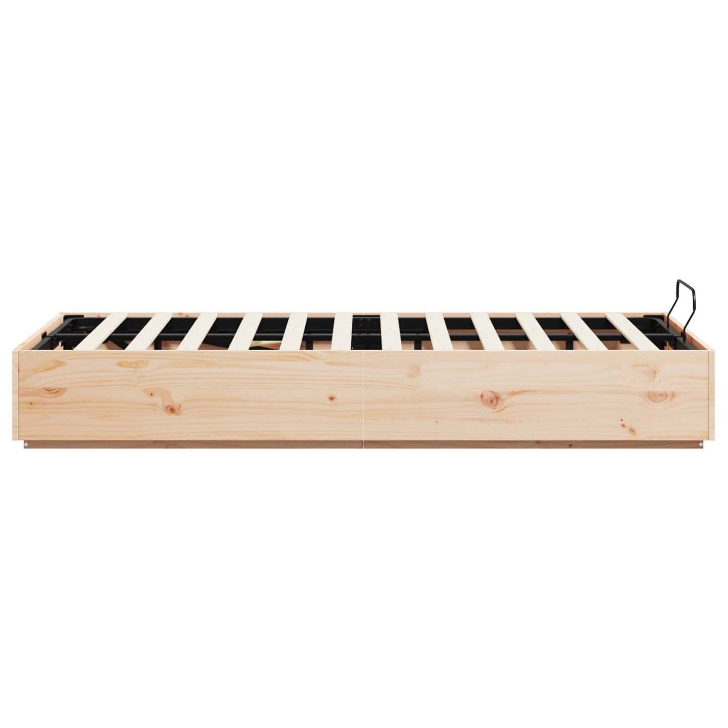 Ottoman Bed Frame Natural 160 x 200 cm Solid Pine Wood