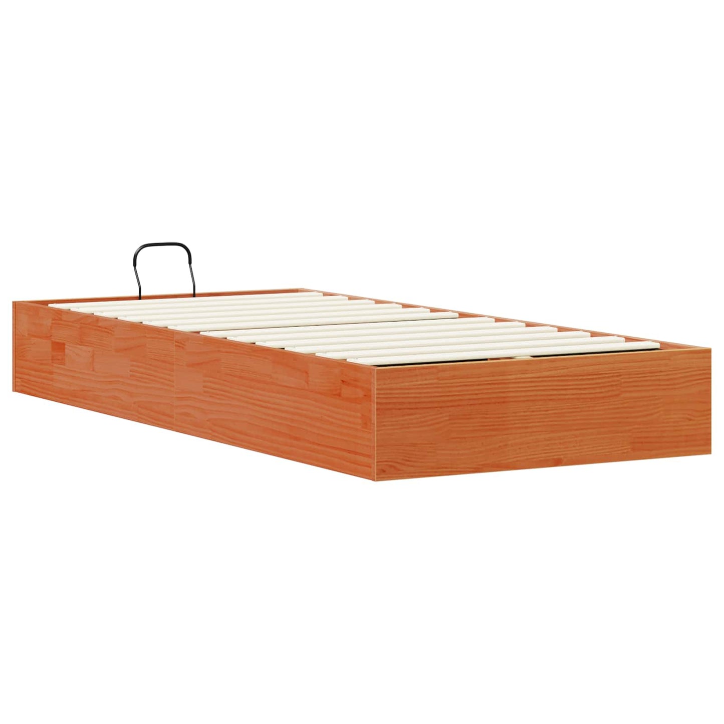 Ottoman Bed Frame with Storage Wax Brown 75 x 190 cm