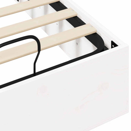 Ottoman Bed Frame with Storage White 80 x 200 cm