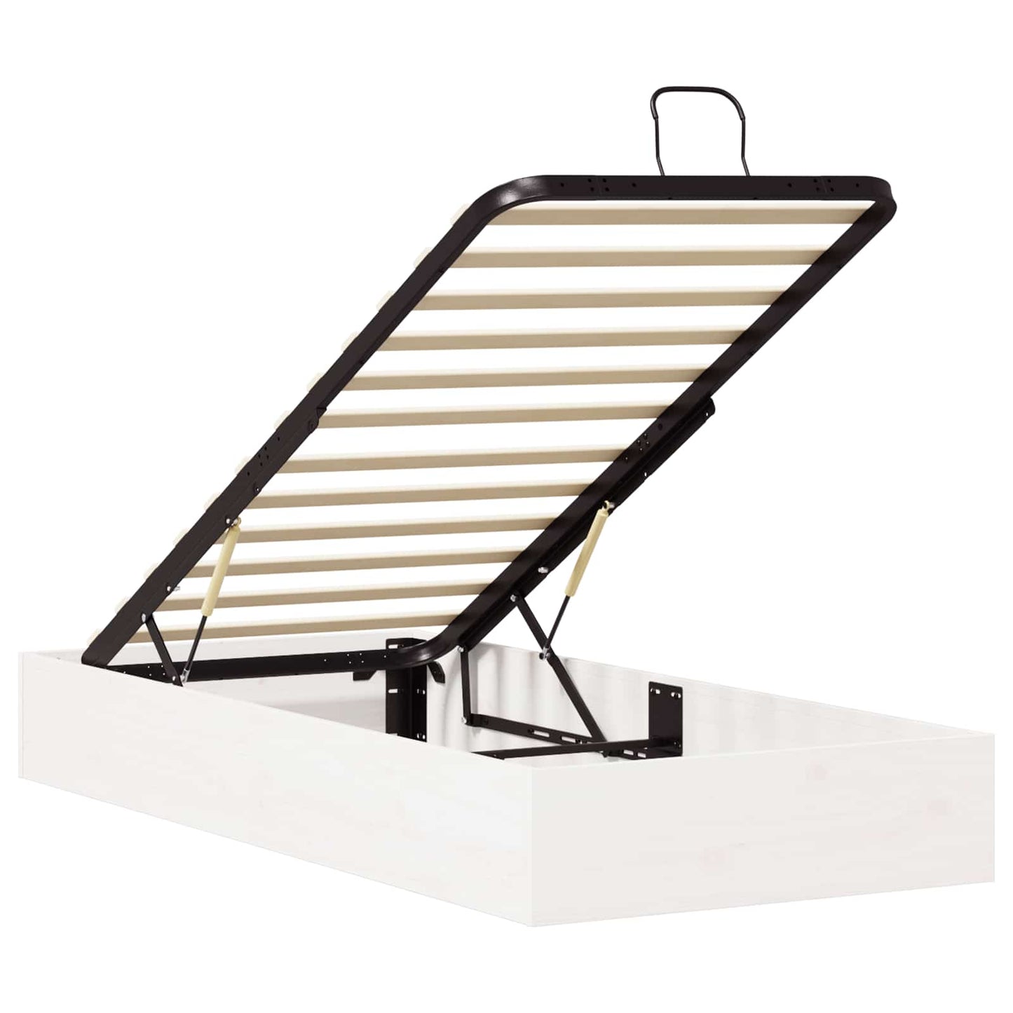 Ottoman Bed Frame with Storage White 80 x 200 cm