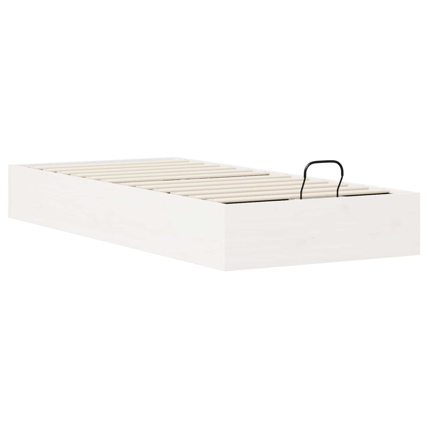Ottoman Bed Frame with Storage White 80 x 200 cm