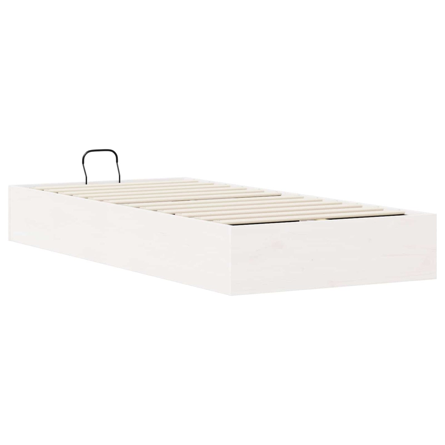Ottoman Bed Frame with Storage White 80 x 200 cm