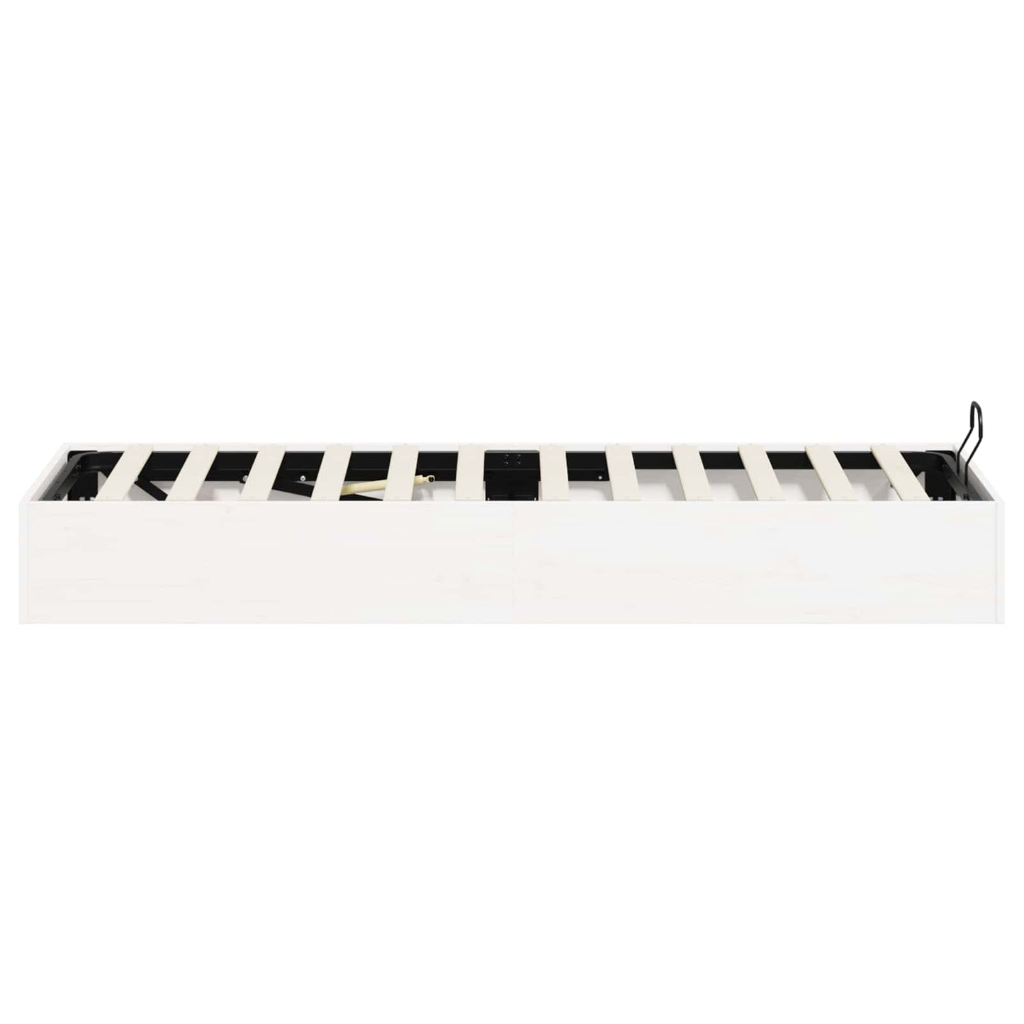Ottoman Bed Frame with Storage White 90 x 200 cm