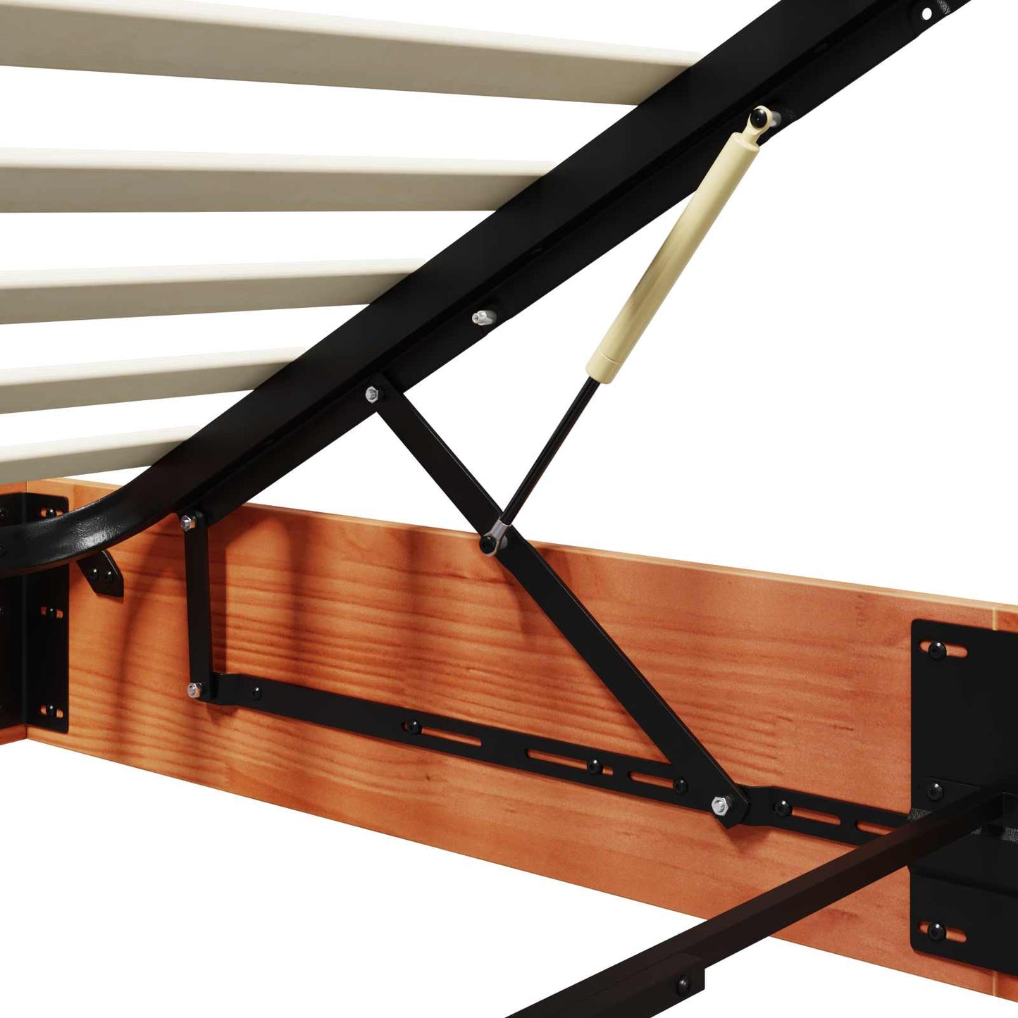 Ottoman Bed Frame with Storage Wax Brown 90 x 200 cm