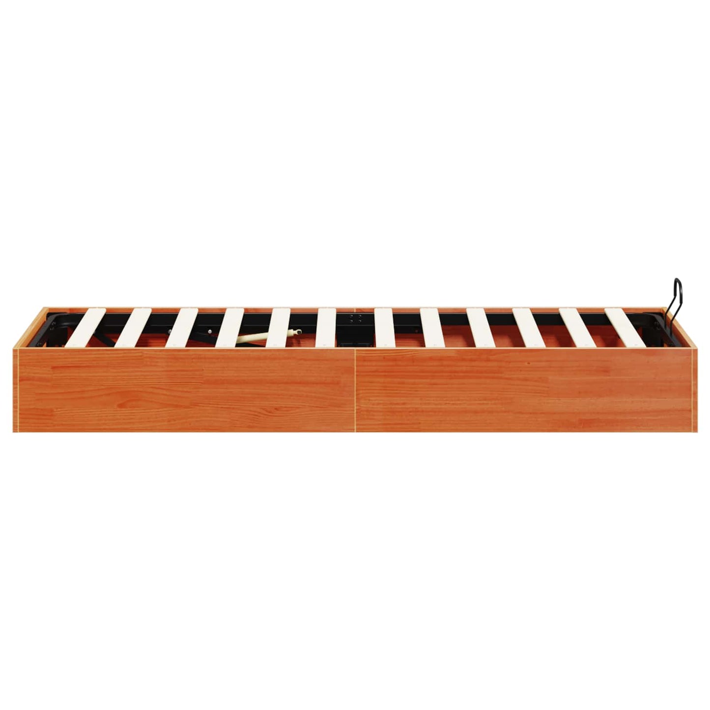Ottoman Bed Frame with Storage Wax Brown 90 x 200 cm