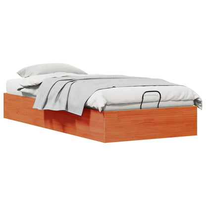 Ottoman Bed Frame with Storage Wax Brown 100 x 200 cm