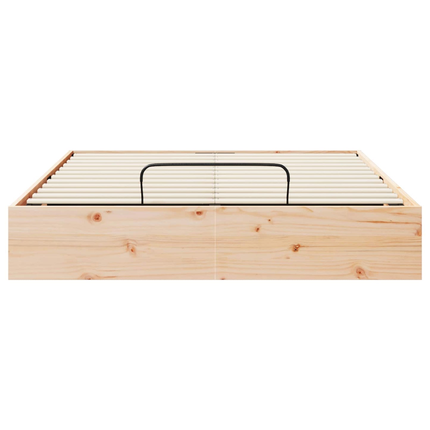 Ottoman Bed Frame with Storage Natural 120 x 190 cm