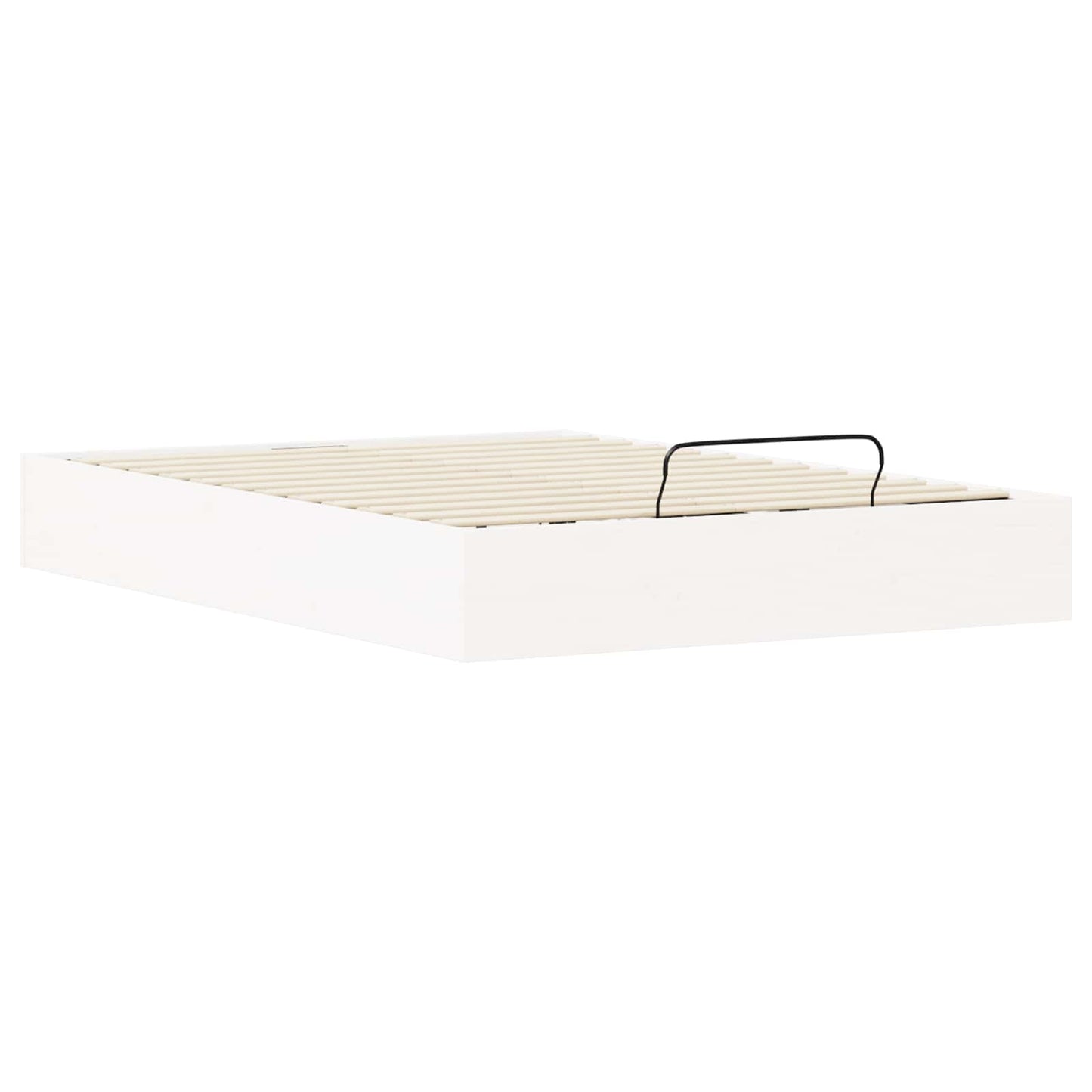 Ottoman Bed Frame with Storage White 120 x 190 cm