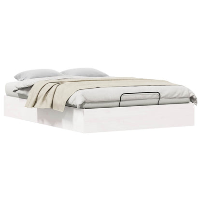 Ottoman Bed Frame with Storage White 120 x 190 cm
