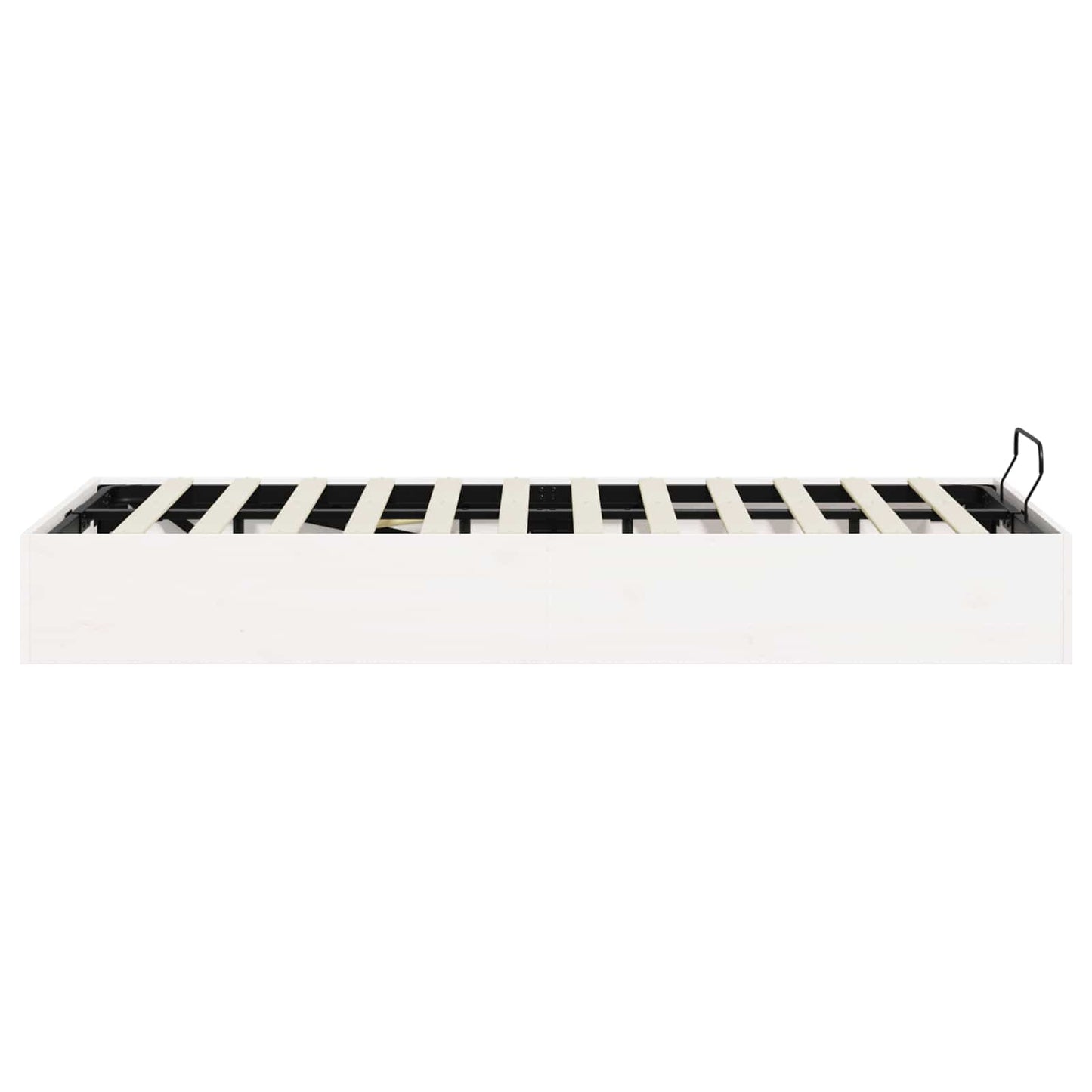 Ottoman Bed Frame with Storage White 120 x 190 cm