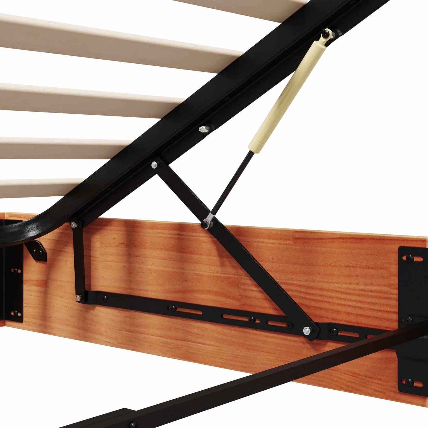 Ottoman Bed Frame with Storage Wax Brown 120 x 190 cm