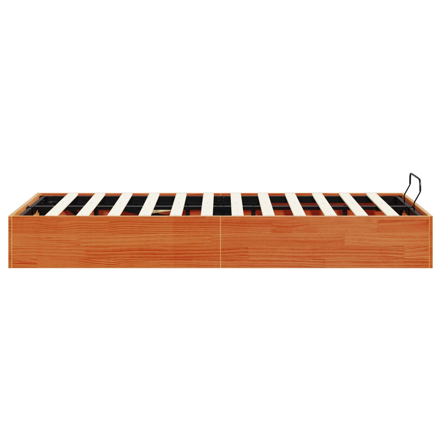 Ottoman Bed Frame with Storage Wax Brown 120 x 190 cm