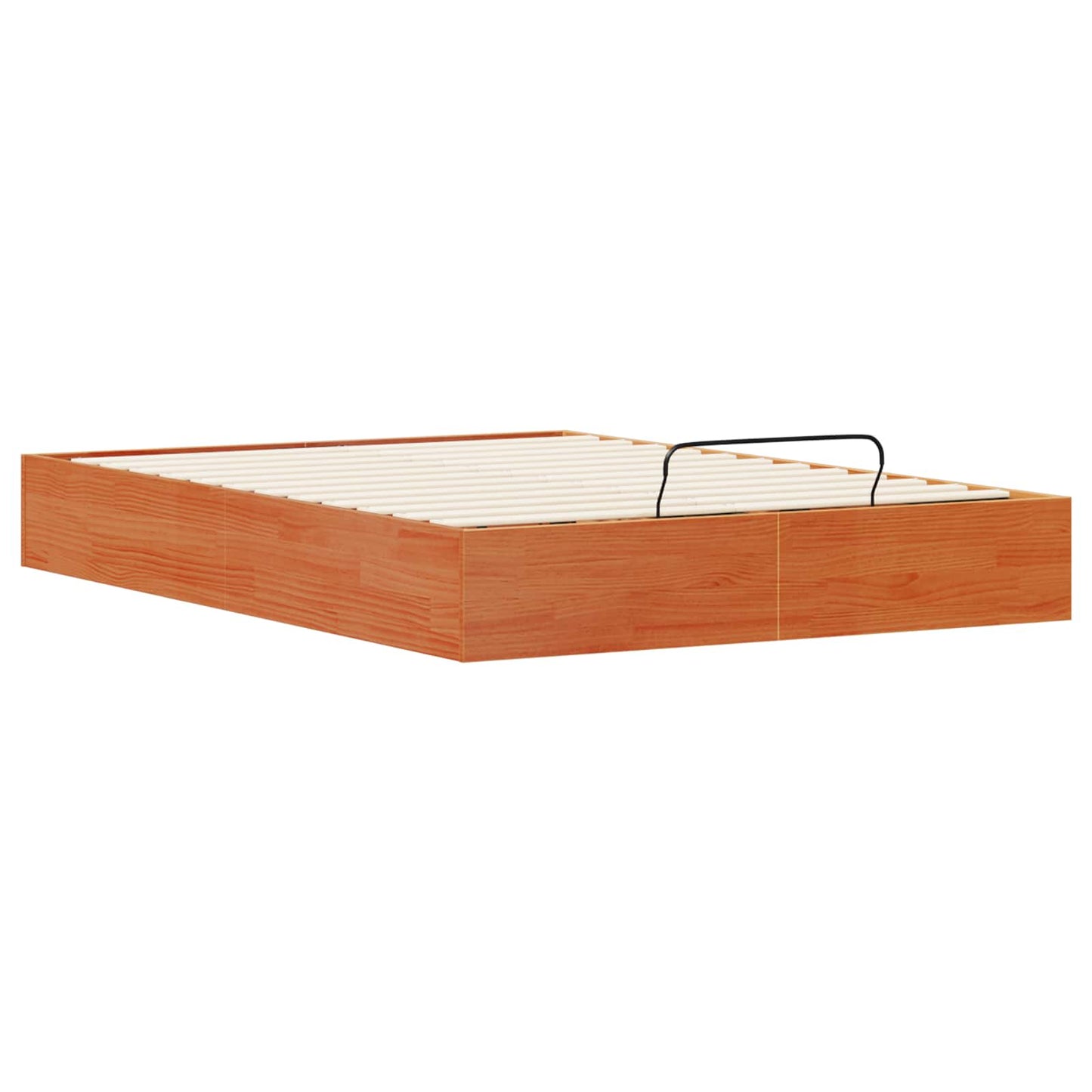 Ottoman Bed Frame with Storage Wax Brown 135 x 190 cm