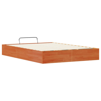 Ottoman Bed Frame with Storage Wax Brown 150 x 200 cm