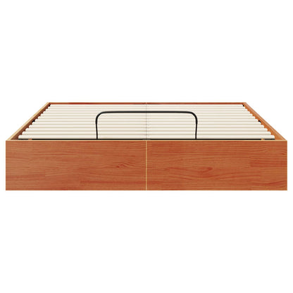 Ottoman Bed Frame with Storage Wax Brown 150 x 200 cm