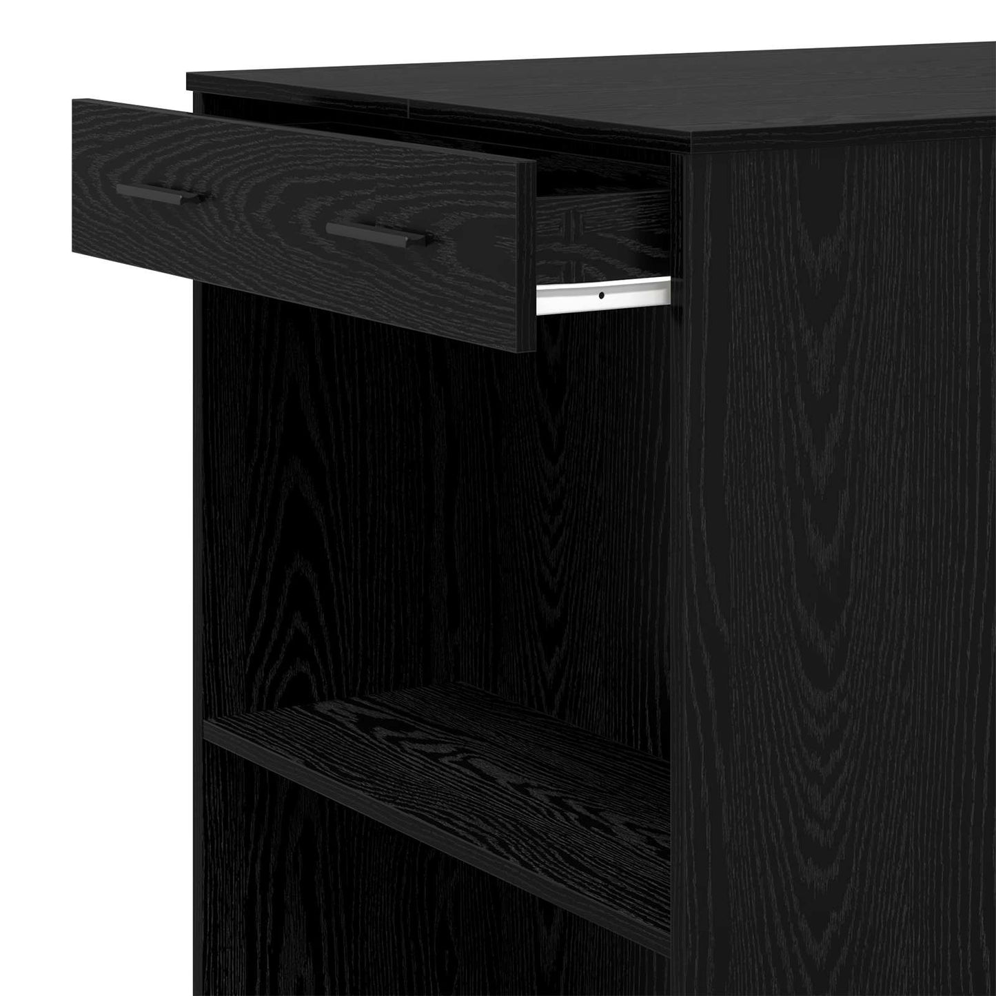 Bar Table 102 x 70 x 103.5 cm Engineered Wood Black Oak