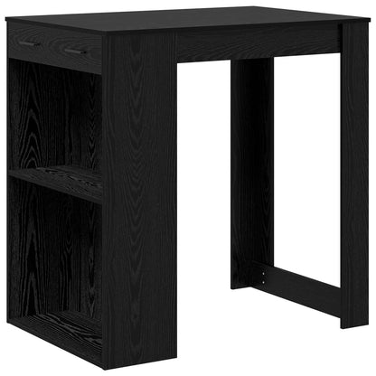 Bar Table 102 x 70 x 103.5 cm Engineered Wood Black Oak