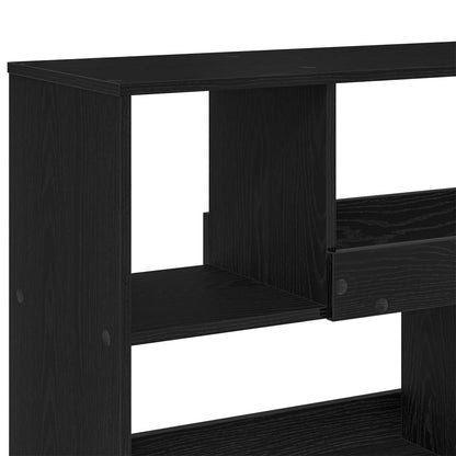 Book Shelf 4-Tier 100 x 33 x 94.5 cm Engineered Wood Black Oak