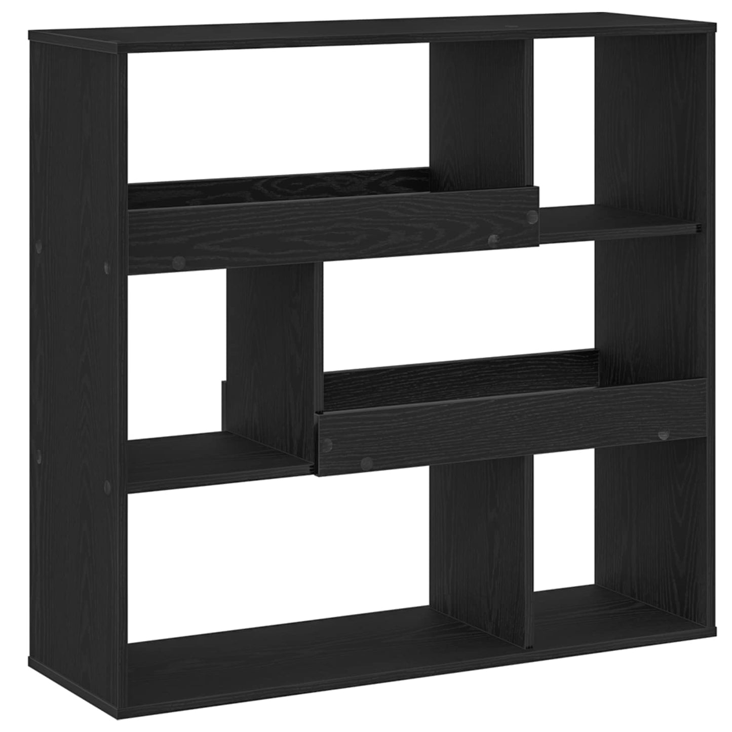 Book Shelf 4-Tier 100 x 33 x 94.5 cm Engineered Wood Black Oak