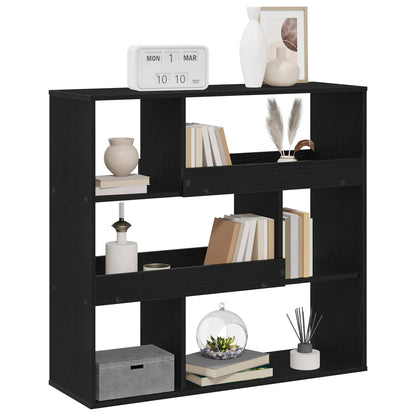 Book Shelf 4-Tier 100 x 33 x 94.5 cm Engineered Wood Black Oak