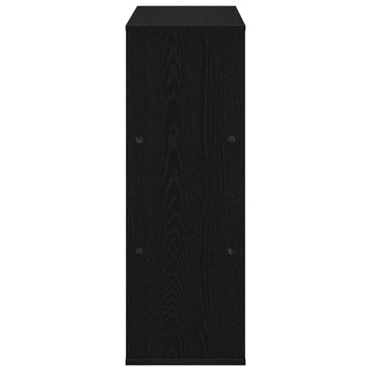 Book Shelf 4-Tier 100 x 33 x 94.5 cm Engineered Wood Black Oak