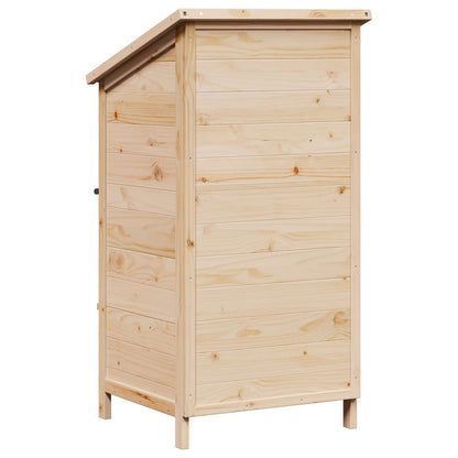 Garden Shed Natural 59 x 56 x 113.5 cm Engineered Wood