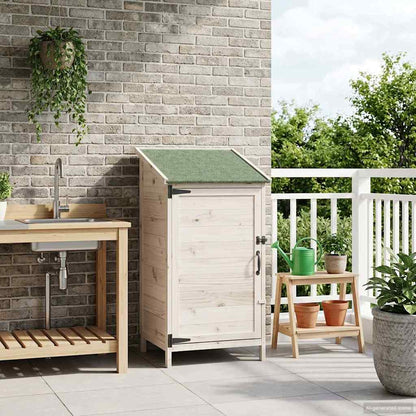 Garden Shed White 59 x 56 x 113.5 cm Engineered Wood