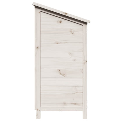 Garden Shed White 59 x 56 x 113.5 cm Engineered Wood