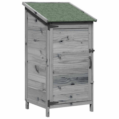 Garden Shed Grey 59 x 56 x 113.5 cm Engineered Wood