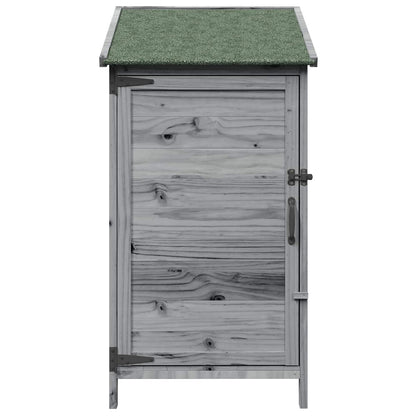 Garden Shed Grey 59 x 56 x 113.5 cm Engineered Wood