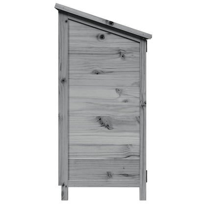 Garden Shed Grey 59 x 56 x 113.5 cm Engineered Wood