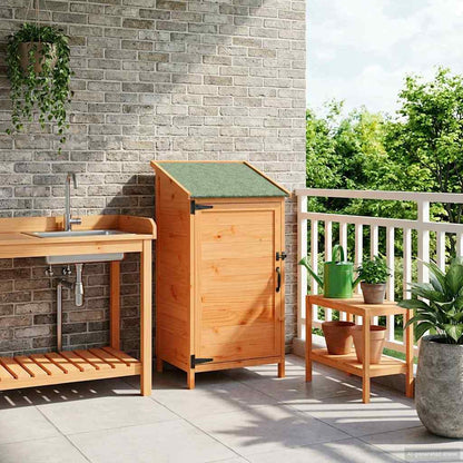 Garden Shed Brown 59 x 56 x 113.5 cm Engineered Wood