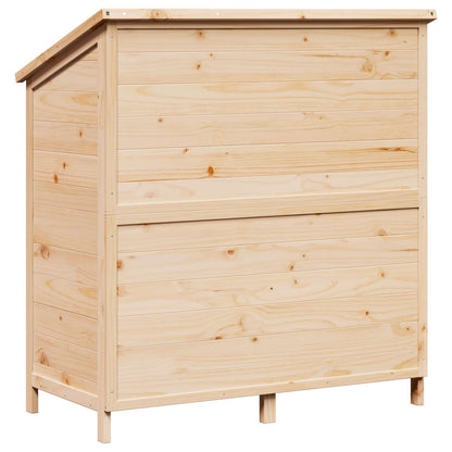 Garden Shed Natural 106.5 x 56 x 113.5 cm Engineered Wood