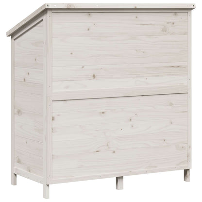 Garden Shed White 106.5 x 56 x 113.5 cm Engineered Wood