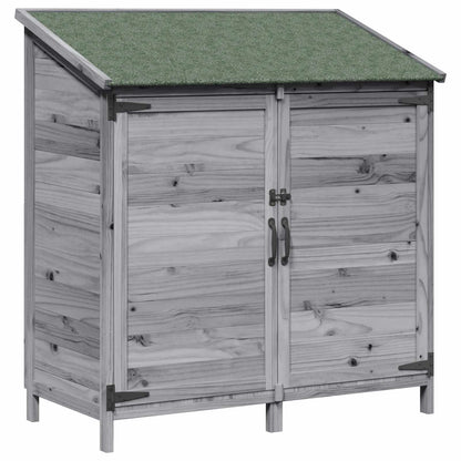 Garden Shed Grey 106.5 x 56 x 113.5 cm Engineered Wood