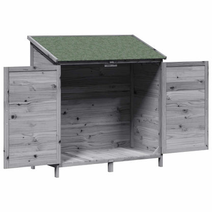 Garden Shed Grey 106.5 x 56 x 113.5 cm Engineered Wood