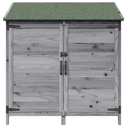 Garden Shed Grey 106.5 x 56 x 113.5 cm Engineered Wood