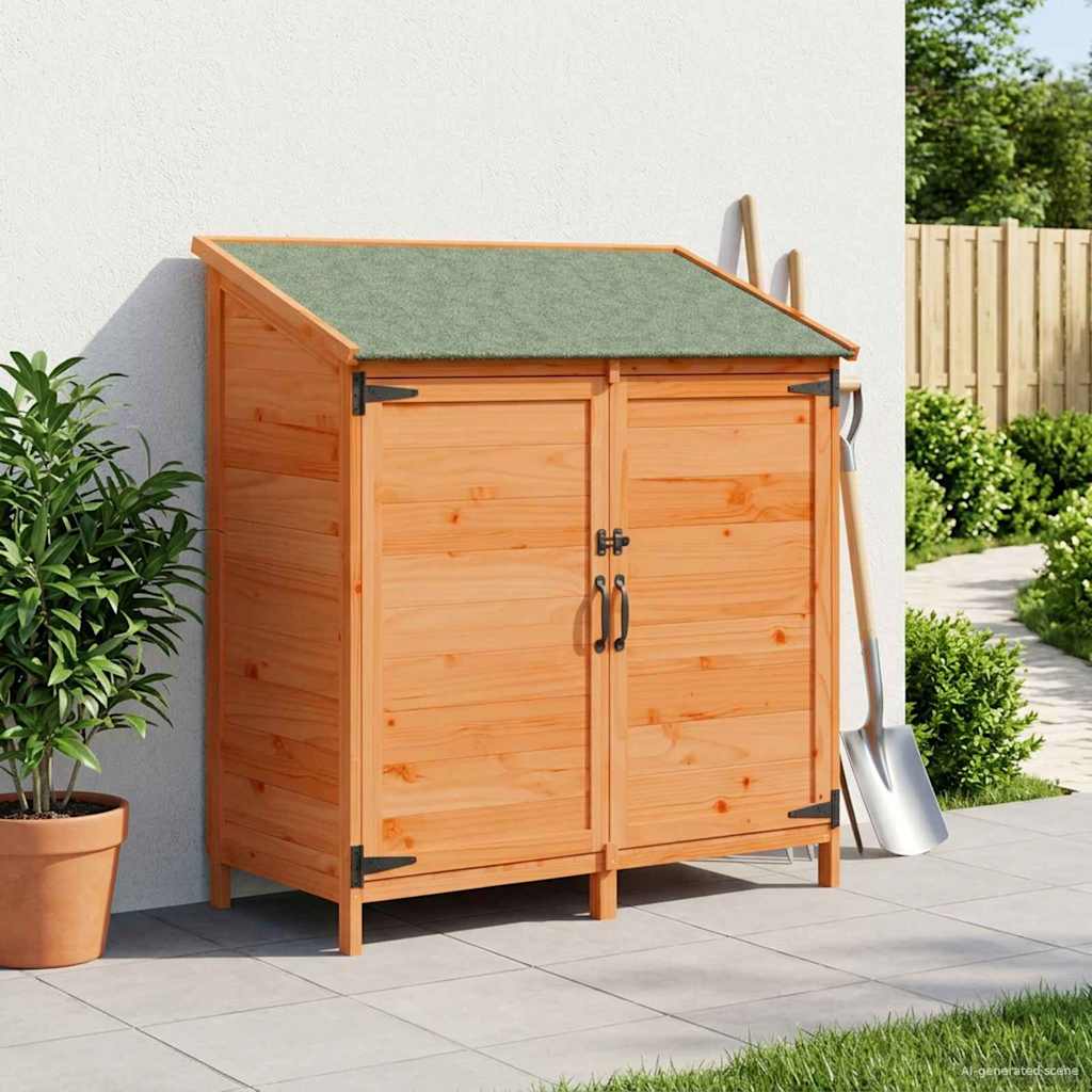Garden Shed Brown 106.5 x 56 x 113.5 cm Engineered Wood