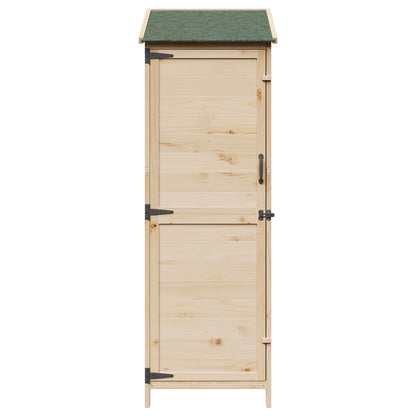 Garden Shed Natural 59.5 x 56 x 176.5 cm Engineered Wood