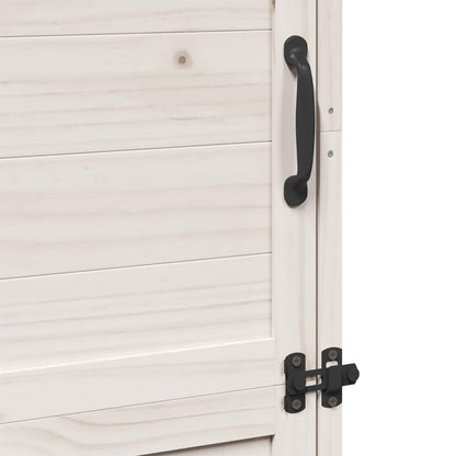Garden Shed White 59.5 x 56 x 176.5 cm Engineered Wood