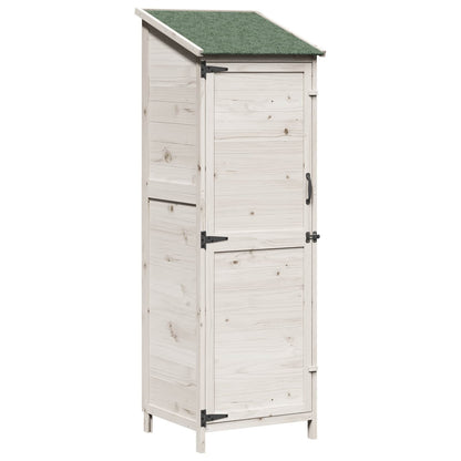Garden Shed White 59.5 x 56 x 176.5 cm Engineered Wood