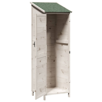 Garden Shed White 59.5 x 56 x 176.5 cm Engineered Wood