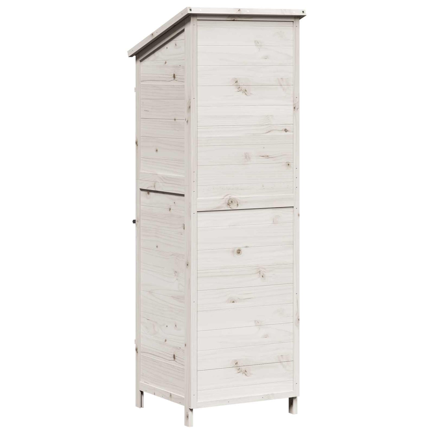 Garden Shed White 59.5 x 56 x 176.5 cm Engineered Wood