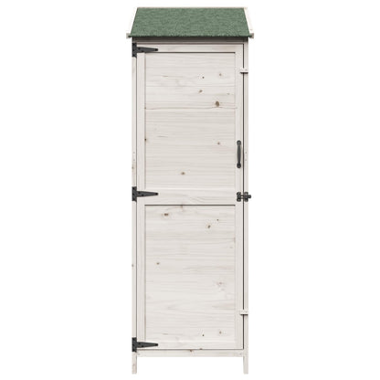 Garden Shed White 59.5 x 56 x 176.5 cm Engineered Wood