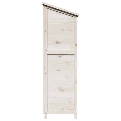 Garden Shed White 59.5 x 56 x 176.5 cm Engineered Wood