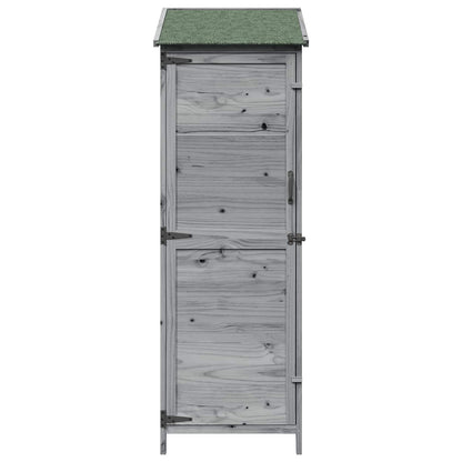Garden Shed Grey 59.5 x 56 x 176.5 cm Engineered Wood