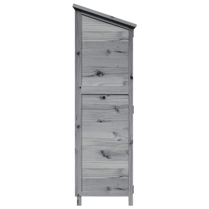 Garden Shed Grey 59.5 x 56 x 176.5 cm Engineered Wood