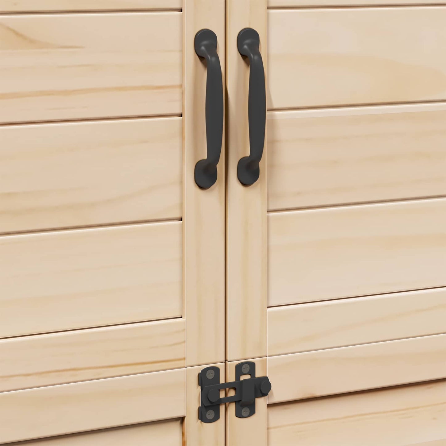 Garden Shed Natural 106.5 x 56 x 176 cm Engineered Wood