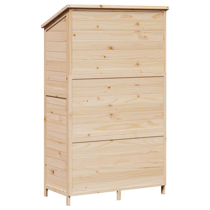 Garden Shed Natural 106.5 x 56 x 176 cm Engineered Wood